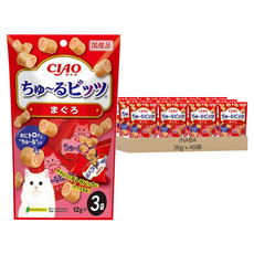 INABA CIAO 啾嚕 迷你肉泥夾心卷, 鮪魚, 36g, 48袋