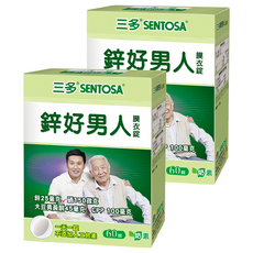 SENTOSA 三多 鋅好男人膜衣錠 鋅25毫克 硒150微克 大豆異黃酮45毫克 CPP 100毫克, 850mg, 60顆, 2盒