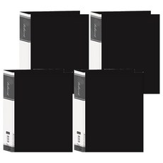 珠友文化 特 A4粉彩資料本 RB-60E 60頁, 黑色, 4本