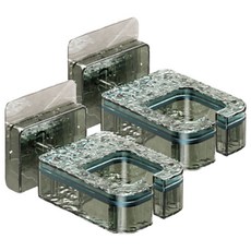 iSFun 輕奢冰川 浴室收納免打孔吹風機支架, 2個, 透綠色