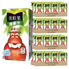 Minute Maid 美粒果 清果汁蘋果汁 250ml 鋁箔包, 96入