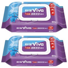 Kleenex 舒潔 酒精清潔 濕巾, 60張, 2包