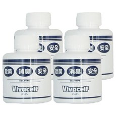 台灣虎牌 Vivacelf 除菌消臭安全置放瓶, 160g, 4瓶, 不適用