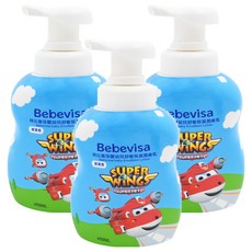 Bebevisa 貝比薇莎 super wings嬰幼兒舒敏保濕潤膚乳 450ml 溫和清爽, 3瓶