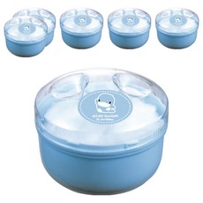 KU.KU.酷咕鴨 粉撲盒 ku5304 寶寶專用 柔軟粉撲 輕巧便攜, 6入