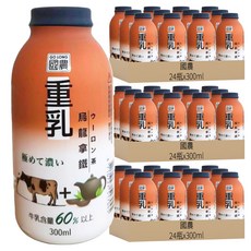 國農 重乳拿鐵 烏龍, 300ml, 72瓶