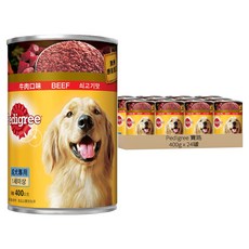 Pedigree 寶路 成犬罐頭 含天然膳食纖維 幫助消化, 牛肉, 400g, 24罐