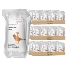 Cocobruni 冷萃拿鐵飲料, 可回收再利用包裝, 安心環保, 各種溫度可保存, 方便直接引用, 200ml, 36包