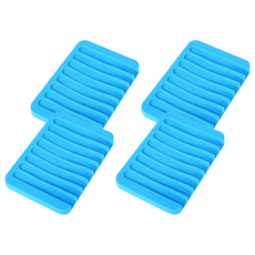 minono 米諾諾 快速排水矽膠香皂盒, 顏色隨機, 4個