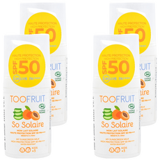 TOOFRUIT 果漾兒童物理性防曬乳液 SPF50 UVA/UVB 防水配方, 30ml, 4瓶