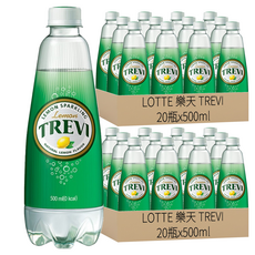 LOTTE 樂天 TREVI 氣泡水 萊姆口味 500ml, 40瓶
