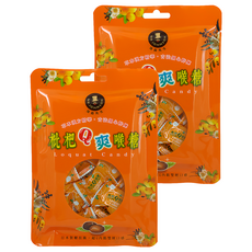 MR.JOHNSON 強森先生 枇杷Q爽喉糖 日本糖技術 超Q內餡雙層口感, 80g, 2袋