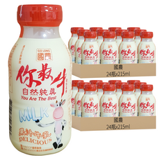 國農 果汁牛乳, 215ml, 48瓶