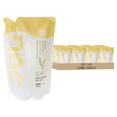 nac nac 酵素奶蔬洗潔慕斯補充包, 600ml, 12個