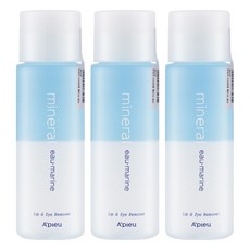 A'pieu 礦物溫和眼唇卸妝液 Eau-Marine 海洋香氣, 100ml, 3瓶