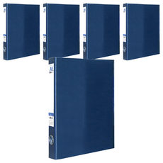 珠友文化 A4 D型檔案夾 3孔 HQ-61303, 深藍色, 5本