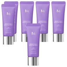 MISSHA 台灣公司貨 完美遮瑕BB霜 SPF50+ PA++++, No.21白皙色, 20ml, 6條