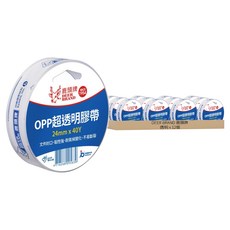 DEER BRAND 鹿頭牌 極透亮OPP超透明膠帶 24mmx40Y, 12個, 透明