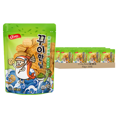 O my food 歐邁福 韓國烘烤魚酥 芥末口味, 40g, 16包
