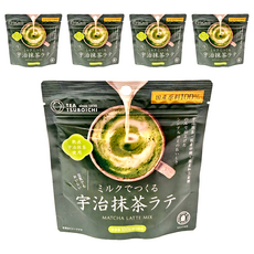 TEA TSUBOICHI 壺市製茶本舖 宇治抹茶拿鐵用沖泡粉 - 100%國產原料, 100g, 1入, 5包
