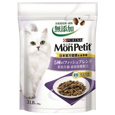 MonPetit 貓倍麗 成貓用 鮮魚什錦乾糧, 泌尿保健配方, 1.36kg, 1袋