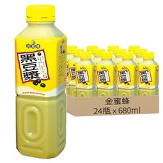 金蜜蜂 黑豆漿, 680ml, 24瓶