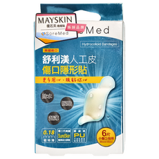 SureMed 舒利渼 人工皮隱形貼 6片, 1盒