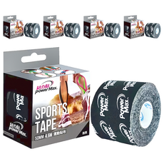 Power Max 運動貼布，多功能防護膠帶，潮流設計，時尚實用，透氣舒適, 5捲, 1入