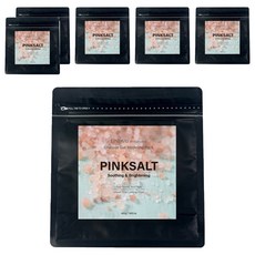 韓國 LINDSAY re:natural粉紅鹽軟膜粉400g - 提亮膚色、深層清潔毛孔, 6包, 1入