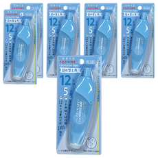 TEMPO 節奏牌 FUJILINE 大容量修正帶 Set, 12米長, 日本原裝A級母帶, 藍色, 6組