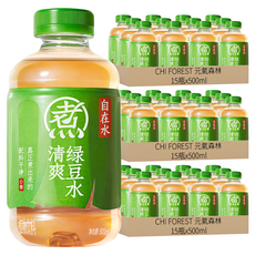 CHI FOREST 元氣森林 自在水 清爽綠豆水, 500ml, 45瓶