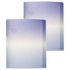 KOKUYO 國譽 Pastel Cookie Sora 30孔活頁本U罫 A4 311 x 250 x 24mm 40枚, 藍色, 2本