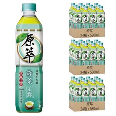 原萃 綠茶玉露, 獨特雲霧工法 無糖 無香料 日本茶葉, 580ml, 72瓶