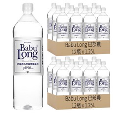 Babu Long 巴部農 天然鹼性礦泉水, 1.25L, 24瓶