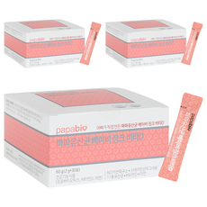 papabio 嬰幼兒益生菌維他命D+鋅, 30包, 2g, 3盒