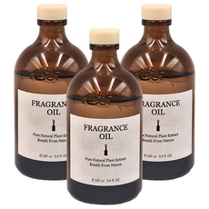 FRAGRANCE 法式精油茶色擴香瓶 100ml, 漫步雲端, 3瓶