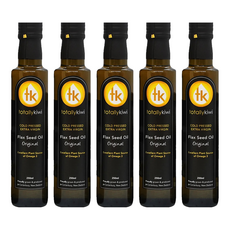 Totally kiwi 冷壓初榨亞麻仁油, 紐西蘭原產 Omega-3含量60%, 250ml, 5瓶