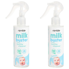 Nimble 靈活寶貝 Milk Buster 奶瓶清潔劑, 天然乳酸抗菌99.9%, 植萃清潔配方, 200ml, 2瓶
