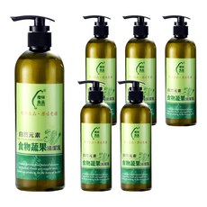 橙林良品 自然元素食物蔬果清潔乳, 有效去除殘留農藥, 500ml, 6瓶