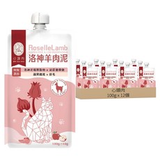 心頭肉 貓咪肉泥主食袋, 洛神羊肉, 12個, 100g
