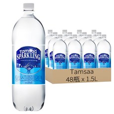 Tamsaa 氣泡水, 原味氣泡飲, 1.5L, 48瓶