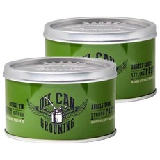 OIL CAN GROOMING 綠罐 髮泥, 100ml, 2罐
