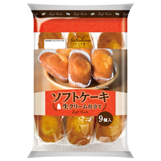 Maybelle 丸中製菓 特綿鮮奶油蛋糕 9入, 261g, 1袋