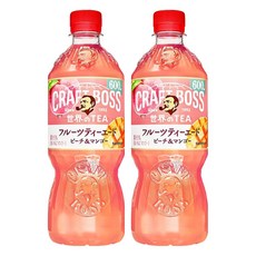 SunTORY 三得利 BOSS 白桃芒果風味紅茶, 600ml, 2瓶