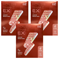 m2 美度 輕次方 PowerShake EX 超能奶昔升級版 黑絲絨奶茶 26g, 7包, 3盒