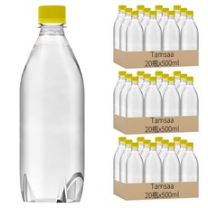 Tamsaa 無標籤氣泡水 檸檬口味, 500ml, 60瓶