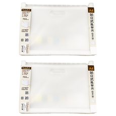 珠友文化 A4站立式風琴夾12層, 透明色, 2個