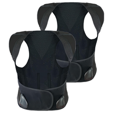 防駝背背心-黑 [效果可用], 2XL, 2件