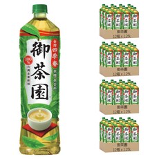 御茶園 台灣四季春 無糖, 1.25L, 48瓶