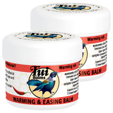 Tui Balms 熱效舒緩肌肉精油蜂蠟膏 100g 紐西蘭蜂蜜 橄欖油, 2罐